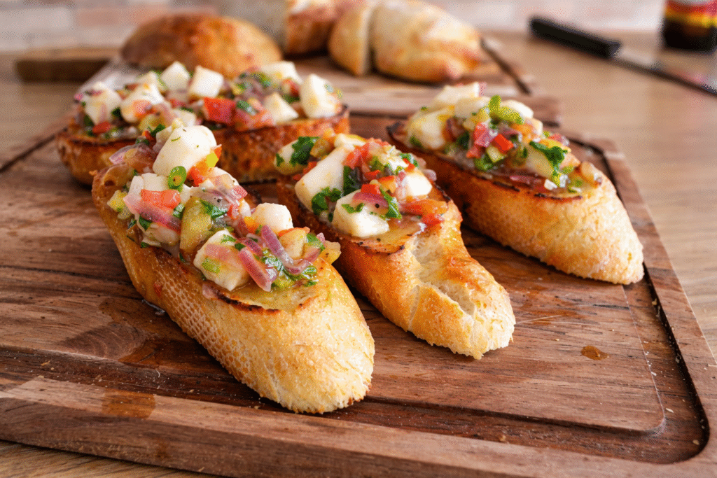 bruschetta-de-lulas-ao-vinagrete-1-1024x683 Como Fazer Lula ao Vinagrete Deliciosa