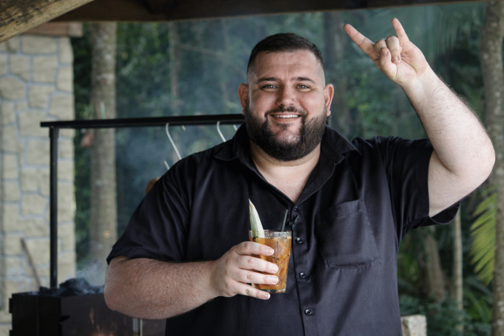 chef-pv-show-durante-gravacao-do-especial-da-parrilla-1024x683 Abacaxi Grelhado na Parrilla com Dry Rub e Açúcar Mascavo