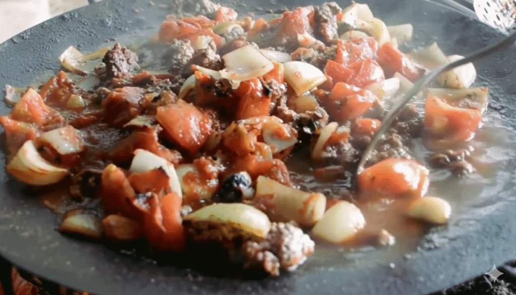 chili-de-carne-feito-na-parrilla-1024x585 Chile de Carne com Sanduíche na Parrilla