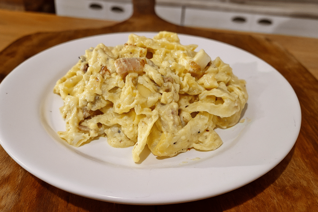 macarrao-de-repolho-com-molho-branco-e-frango-2-1024x683 Macarrão de Repolho com Molho Branco e Frango — Receita Low Carb e Proteica