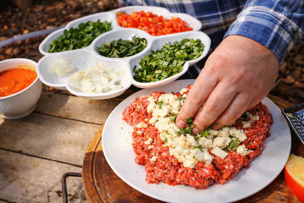 almondegas-ao-molho-do-chef-pv-show-3-1024x683 Almôndega com Molho de Tomate e Manjericão (Grelhada na Frigideira)