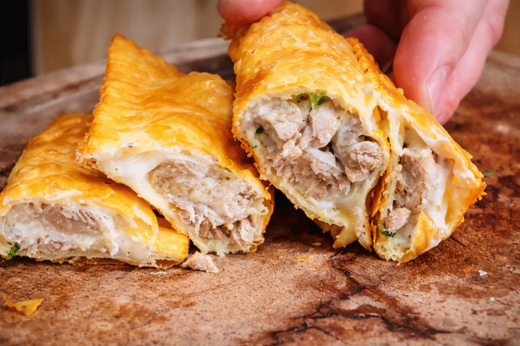 pastel-caseiro-de-frango-com-requeijao-1-1024x683 Pastel de Frango com Requeijão Cremoso: Receita Diferente e Muito Suculenta