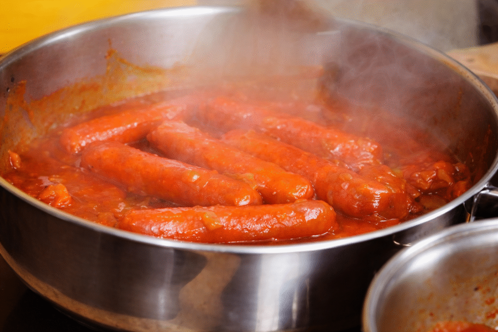 SALSINHA-COZINHA-NO-MOLHO-DE-CACHORRO-QUENTE-1024x683 Cachorro-Quente de Festa Junina: Receita Simples e Muito Saborosa