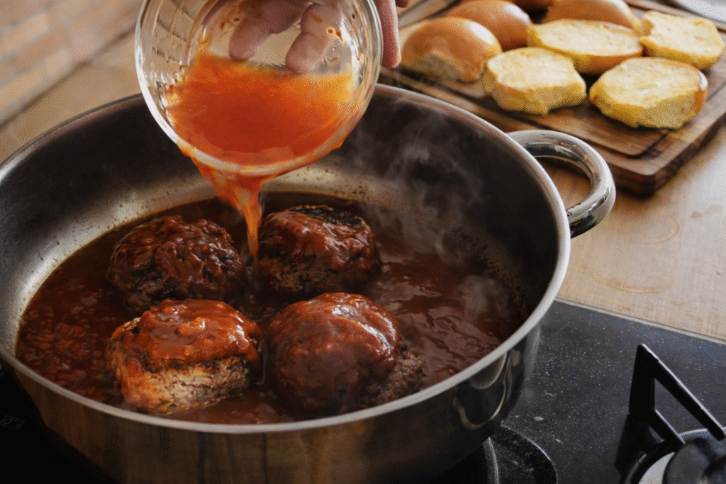 almondegas-na-frigideira-ao-molho-1024x683 Sanduíche de Almôndega: Receita Caseira, Suculenta e Fácil de Fazer