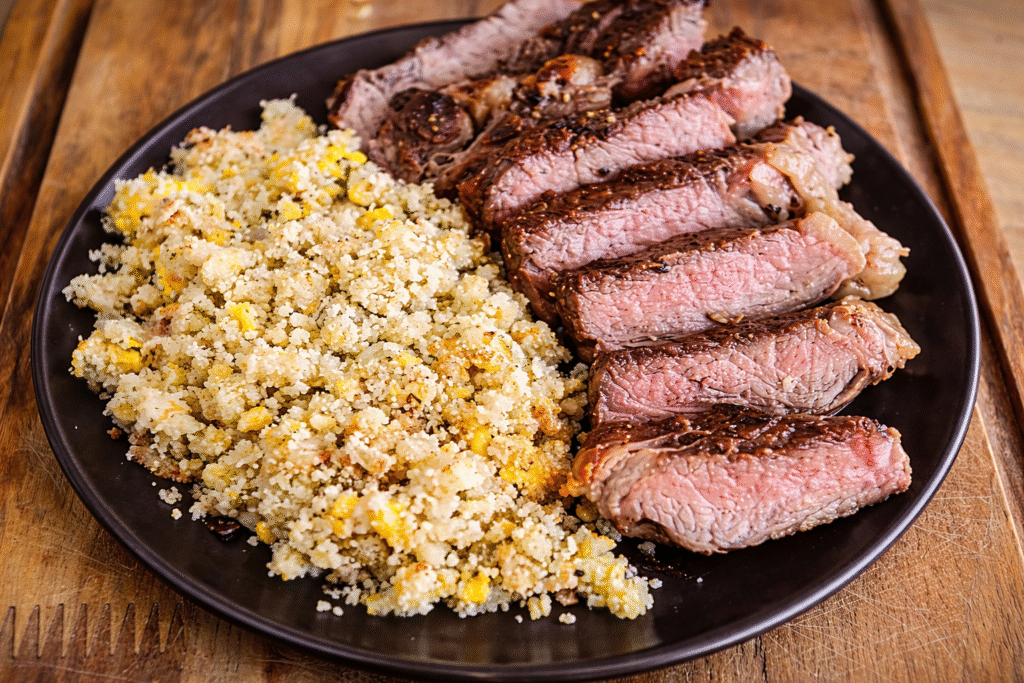 bife-ancho-com-farofa-de-ovos-1024x683 Bife Ancho na Frigideira com Farofa de Ovos: receita simples e cheia de sabor