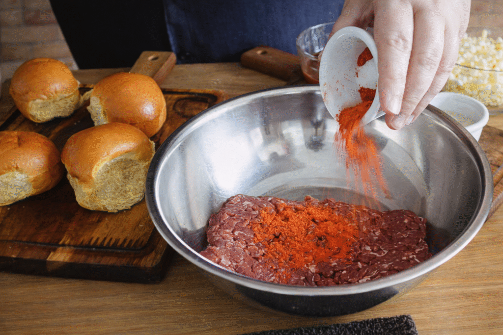 carne-moida-temperada-para-almondegas-1024x683 Sanduíche de Almôndega: Receita Caseira, Suculenta e Fácil de Fazer