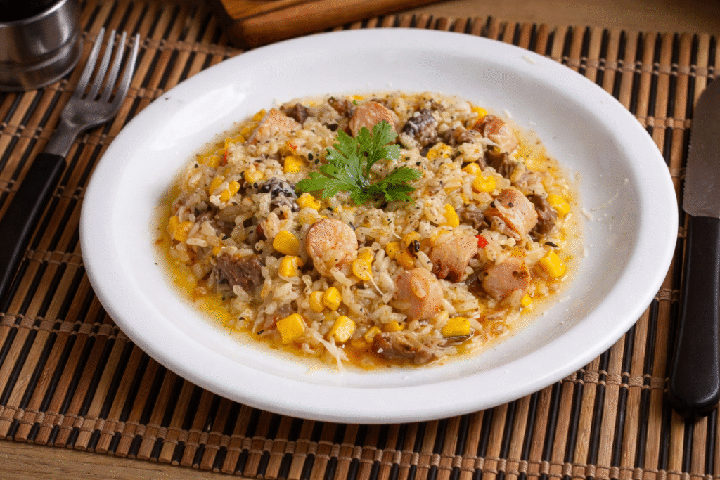 carreteiro-cremoso-com-arroz-de-risoto-2-1024x683 Carreteiro Cremoso com Sobras de Churrasco: reaproveitamento cheio de sabor