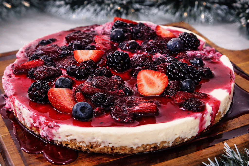 cheesecake-de-frutas-vermelhas-1-1024x683 Cheesecake de Frutas Vermelhas Fácil: Sobremesa Perfeita para o Natal