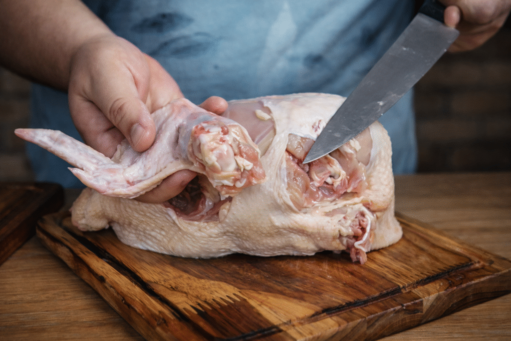 dessosando-a-asa-do-frango-1024x683 Cortes do Frango: Aprenda a Desmontar o Frango Inteiro e Conheça Cada Parte