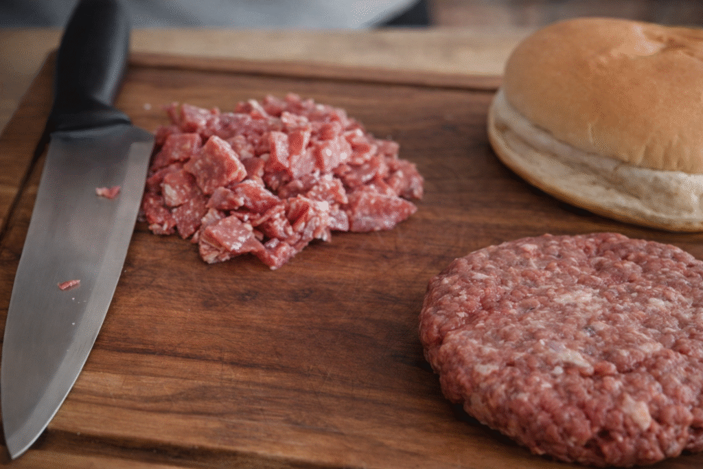 ingredientes-para-fazer-o-hamburguer-oraculo-1024x683 Oráculo Burger: hambúrguer com creme de queijo e salame italiano
