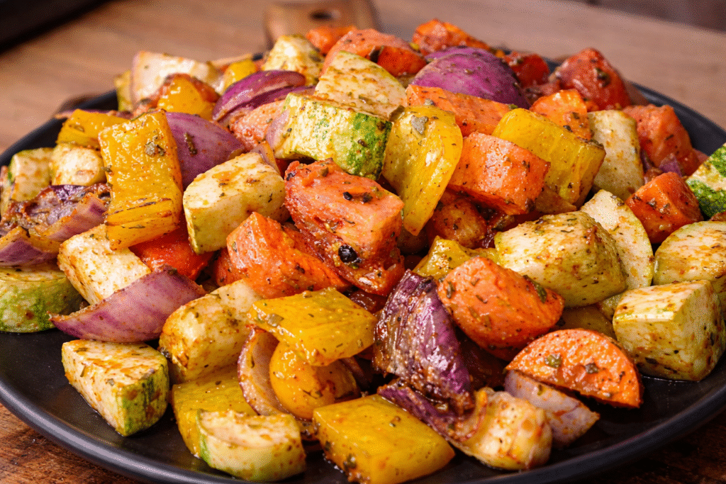 legumes-grelhados-para-beliscar-ou-acompanha-pratos-principais-3-1024x683 Mix de Legumes na Air Fryer: receita rápida, saudável e cheia de sabor