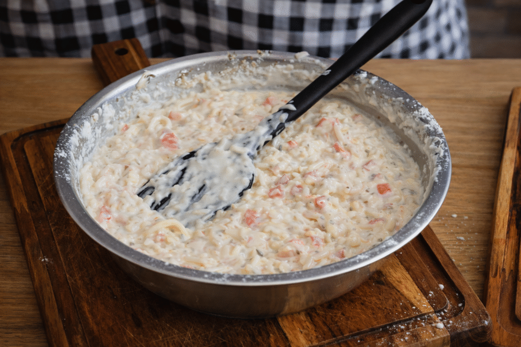 massa-de-bolinho-de-arroz-1024x683 Bolinho de Arroz: receita perfeita para aproveitar sobras e fazer um petisco delicioso