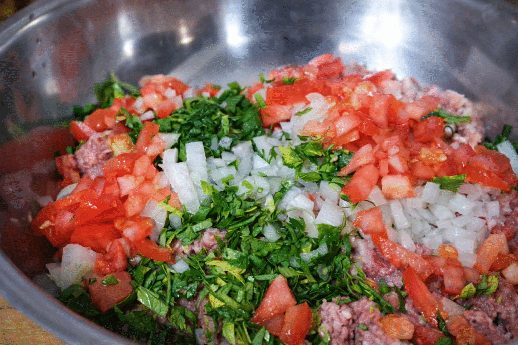 preparando-massa-para-bolinho-de-carne-1024x683 Bolinho de Carne na AirFryer: Receita de Bar Tradicional e Suculenta