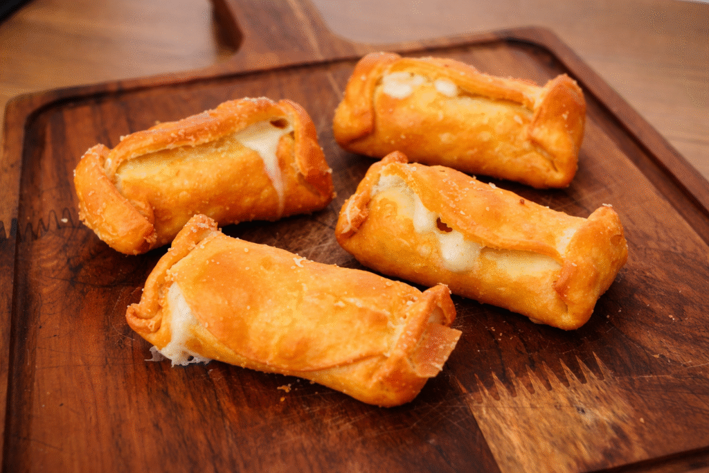 rolinho-de-queijo-com-calabresa-2-1-1024x683 Rolinho de Queijo com Calabresa: crocante por fora e “puxa-puxa” por dentro