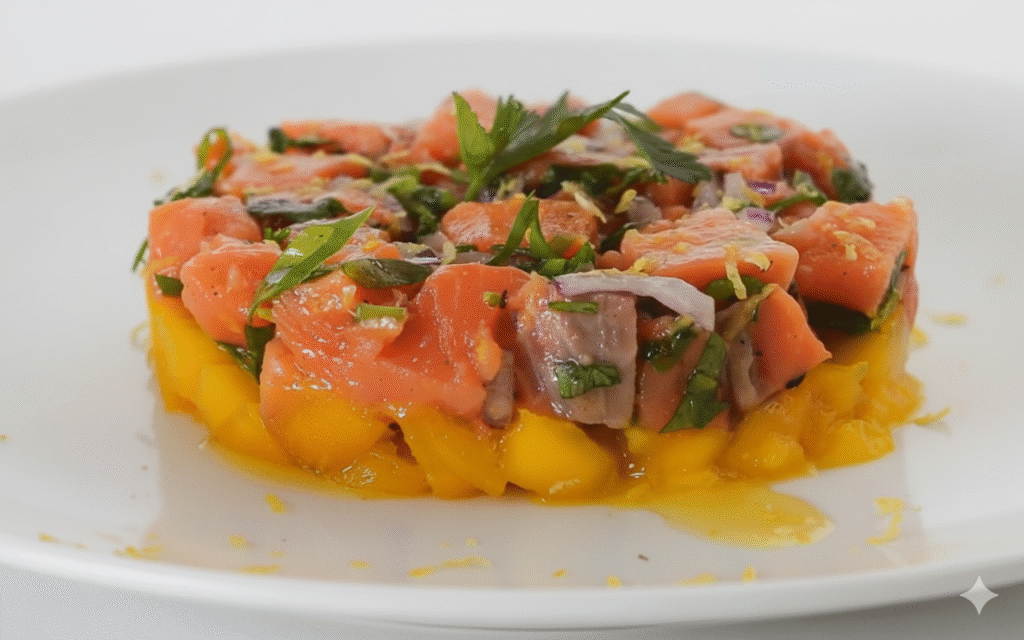 tartar-de-salmao-do-chef-pv-show-1-1024x640 Tartar de Salmão com Manga: Receita Refrescante e Sofisticada