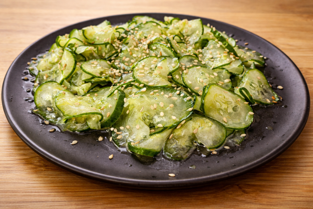 Salada-de-pepino-fresca-e-vibrante-1-1024x683 Sunomono: Salada de Pepino Japonesa Refrescante e Agridoce