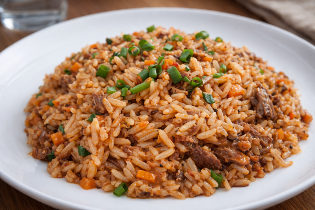 arroz-de-bananinha-na-panela-de-pressao-1-1024x683 Arroz de Bananinha: Receita Suculenta e Cheia de Sabor