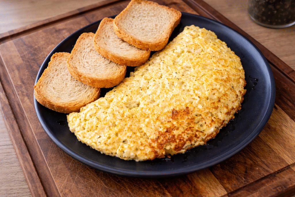 ometele-suculenta-com-queijo-e-torradas-1-1024x683 Omelete com Queijo na Frigideira: Receita Cremosa, Fácil e Perfeita