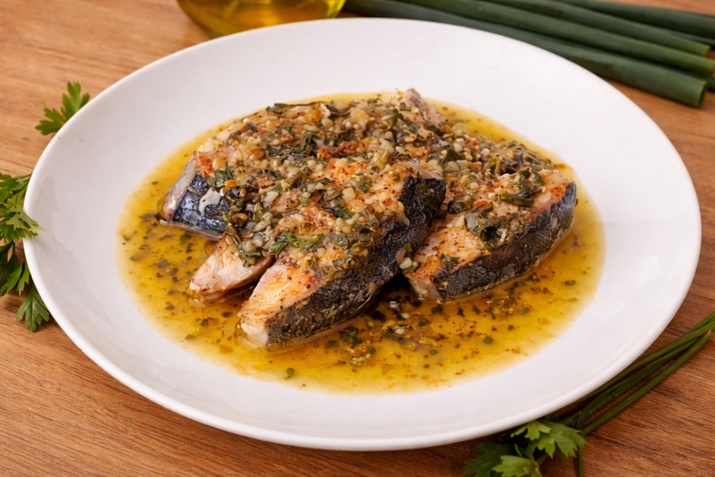 peixe-ao-molho-de-manteiga-e-ervas-2-1024x683 Dourado ao Molho de Limão e Ervas: Receita Rápida, Suculenta e Sofisticada