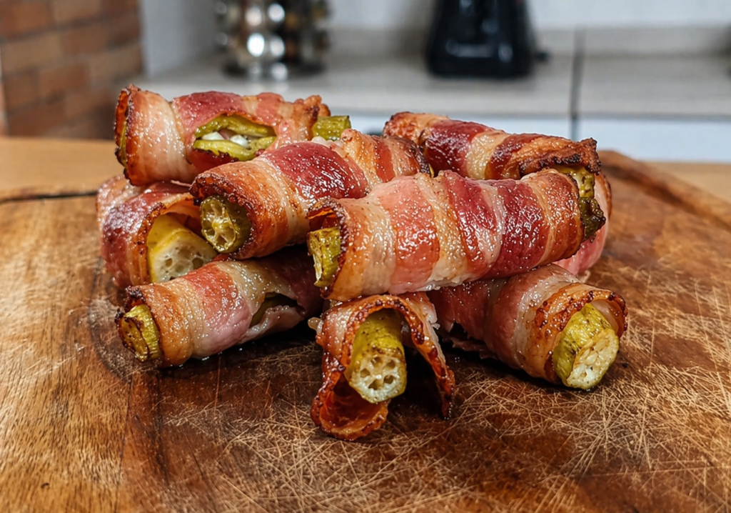 quiabo-com-bacon-na-churrasqueira-1-1024x718 Espetinho de Quiabo com Bacon: Entrada de Churrasco que Surpreende