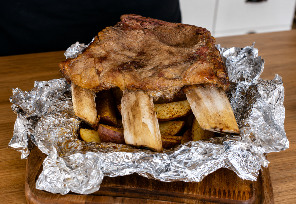 costela-assada-no-forno-1024x707 Costela Bovina no Forno com Batatas: Macia, Suculenta e Muito Mais Rápida
