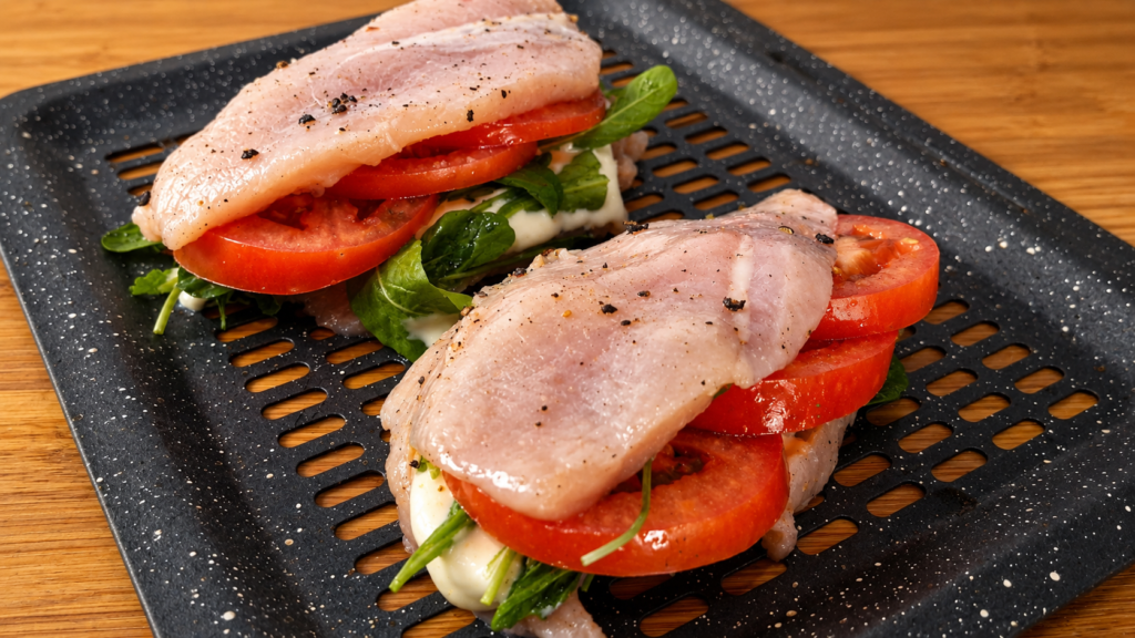 franguinho-fit-cremoso-4-1024x576 Frango Recheado na Air Fryer: Receita Cremosa, Saudável e Muito Suculenta