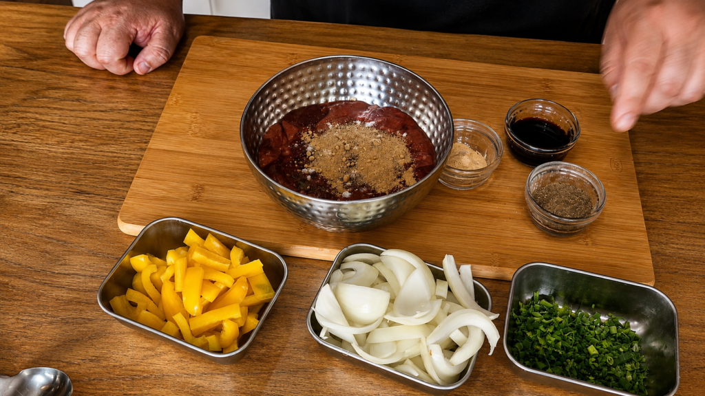ingredientes-para-figado-acebolado-1024x576 Fígado de Boteco na Frigideira: Macio, Suculento e Sem Gosto Forte