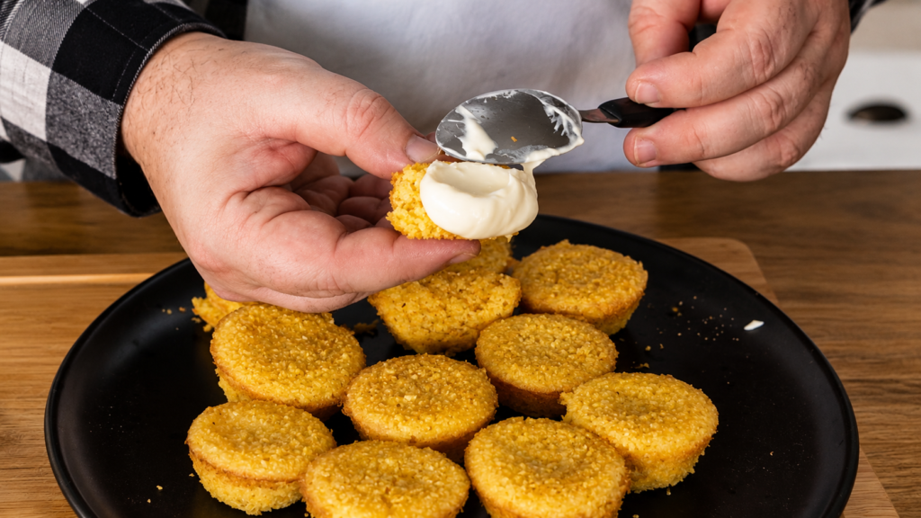 paozinho-de-flocao-de-milho-com-requeijao-1024x576 Pãozinho de Flocão na Air Fryer: Receita Fácil, Macia e Sem Farinha de Trigo