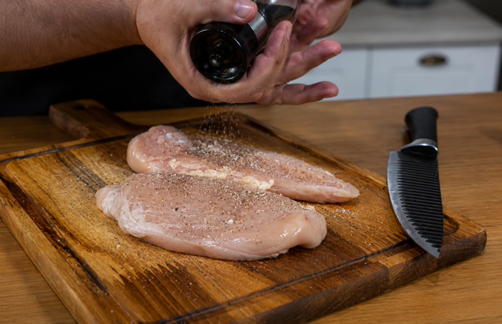 peito-de-frango-temperado-para-ir-a-grelha-1024x660 Frango Caprese na Frigideira: Receita Rápida, Leve e Cheia de Sabor