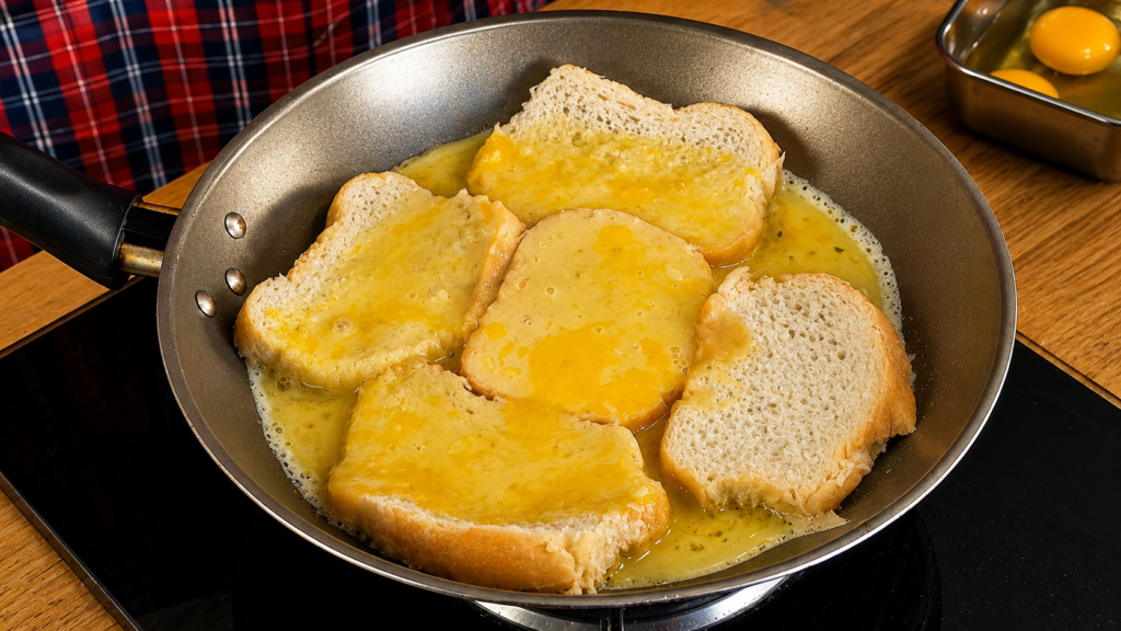 pizza-com-pao-amanhecido-e-ovos-1024x576 Pizza de Frigideira com Pão Amanhecido: Receita Rápida, Crocante e Econômica