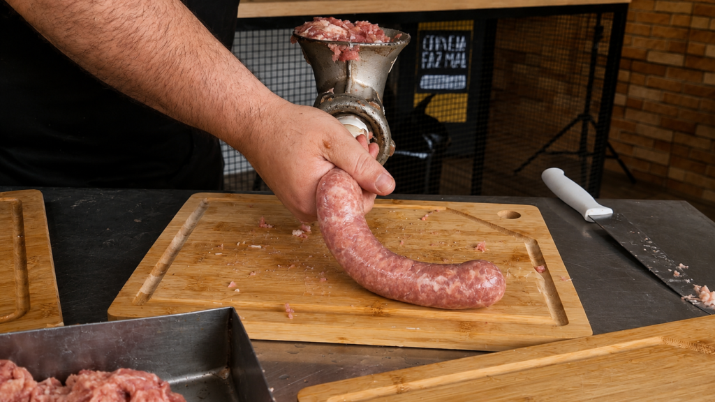 chef-pv-show-preparando-linguica-de-pernil-sem-conservantes-1024x576 Linguiça Artesanal Caseira: Como Fazer uma Linguiça Profissional Sem Equipamentos Caros