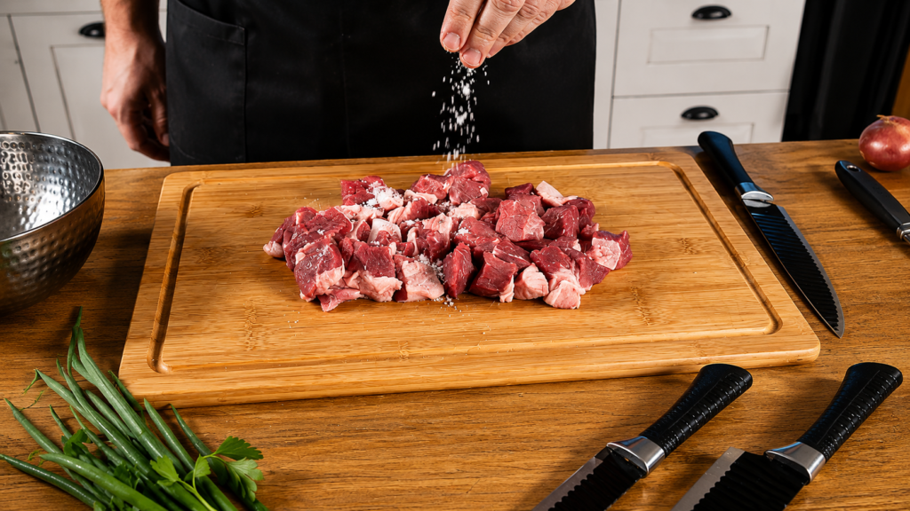 temperando-carne-para-usar-em-stovies-1024x576 Stovies Escocês: A Receita Tradicional da Escócia Feita com Batatas e Carne