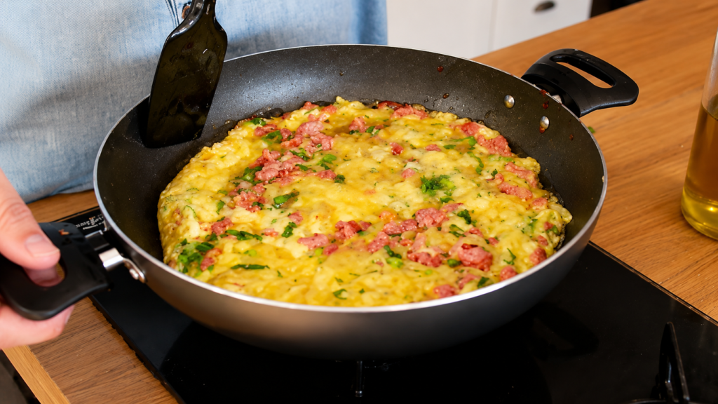 fritada-de-linguica-1024x576 Fritada de Linguiça Toscana com Batata: Receita Fácil, Cremosa e Cheia de Sabor