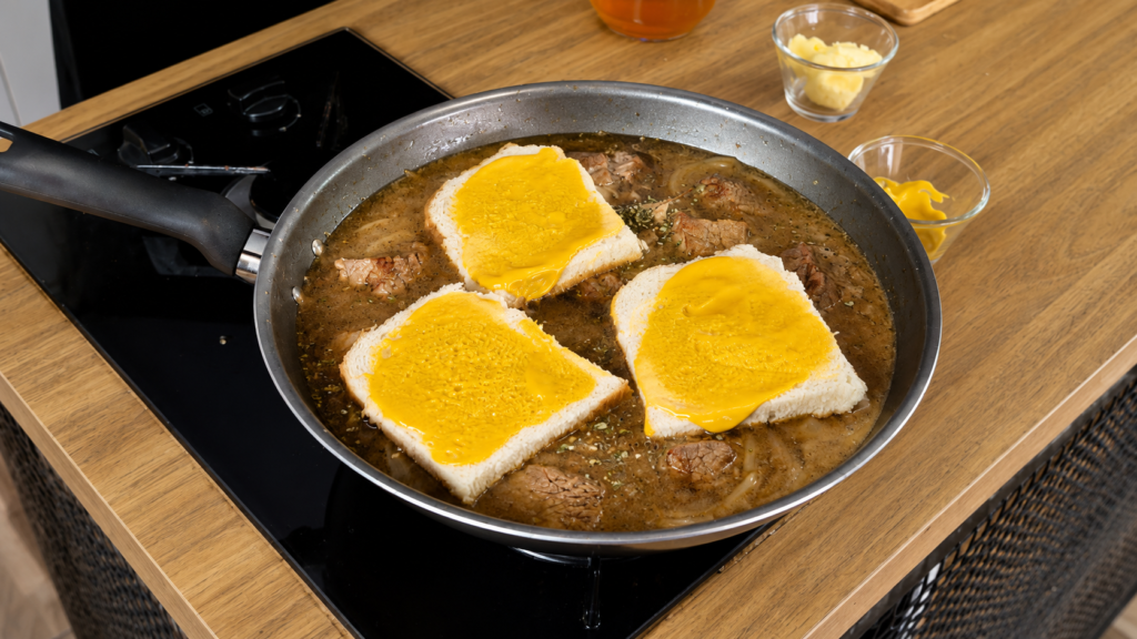 pao-com-mostarda-para-CARBONNADE-FLAMANDE--1024x576 Carbonnade Flamande: Aprenda a Fazer o Tradicional Ensopado Belga com Cerveja Escura
