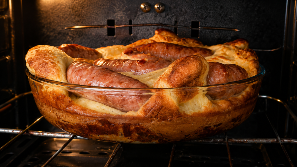 toad-in-the-hole-no-forno-1024x576 Toad in the Hole: Aprenda a Fazer o Tradicional "Sapo no Buraco" da Inglaterra