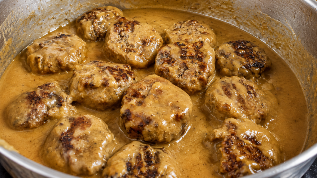 bolinhos-de-carne-suecos-com-molho-de-carne-1024x576 Köttbullar: Almôndegas Suecas com Molho Cremoso e Purê de Batatas