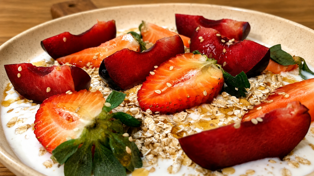 bown-energetico-para-o-cafe-da-manha-2-1024x576 Bowl de Frutas Vermelhas com Iogurte: Café da Manhã Fácil e Saudável