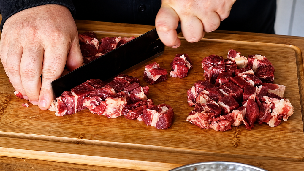 carne-picada-para-plov-1024x576 Plov Uzbeque: Arroz com Carne, Cenoura e Especiarias