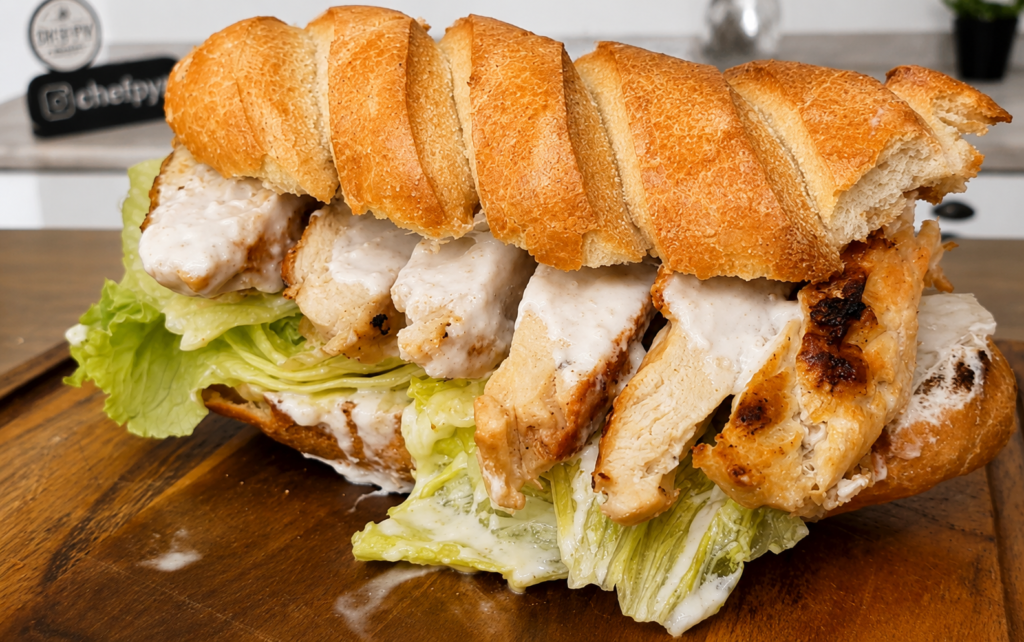 esse-sanduiche-com-frango-grelhado-e-delicioso-1-1024x642 Sanduíche de Frango Grelhado com Molho de Iogurte: Fácil, Suculento e Crocante