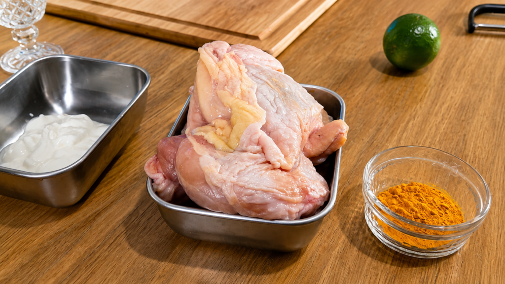 ingredientes-para-JOOJEH-KABAB-1024x576 Joojeh Kabab: Espetinho Persa de Frango com Açafrão