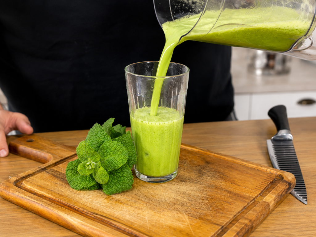 suco-verde-detox-1024x768 Suco Verde com Couve, Maçã e Gengibre: Receita Fácil e Refrescante