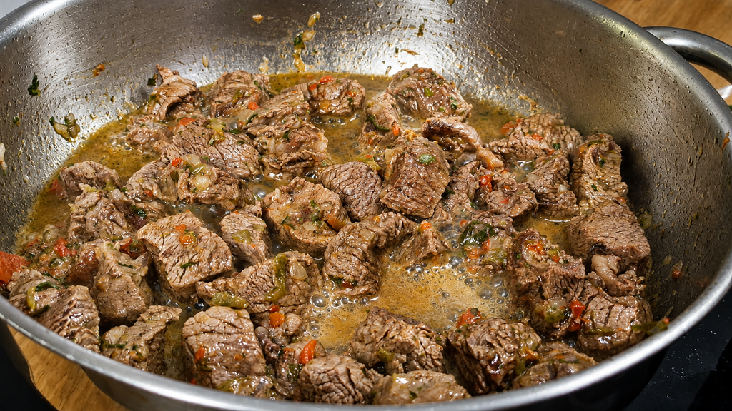 refogado-de-carne-para-Soup-Joumou-1024x576-1 Soup Joumou: a Sopa da Independência do Haiti com Carne, Abóbora e Legumes