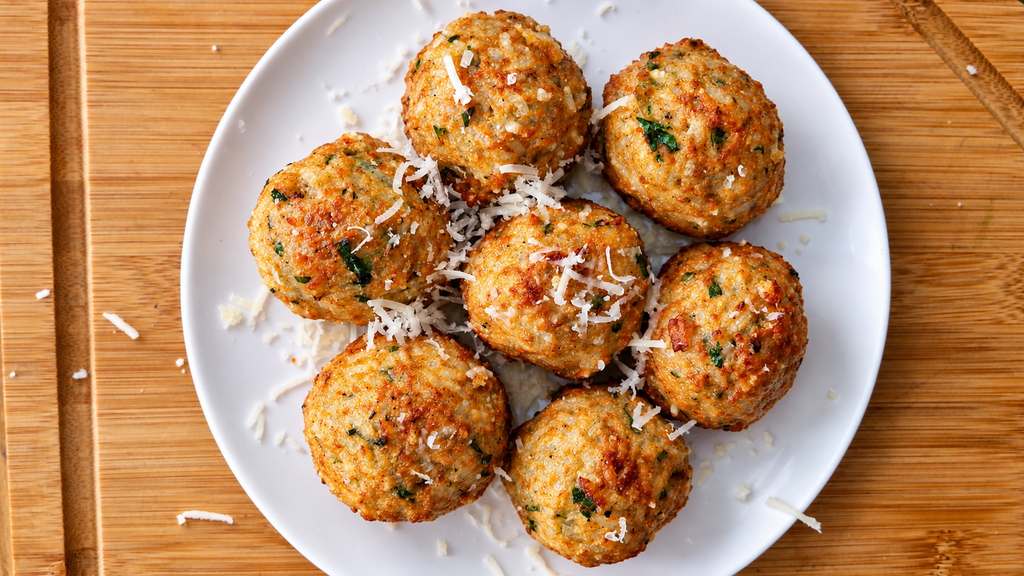 Bolinhos-Dourados-com-Ervas-e-Queijo-1024x576 Bolinho de Arroz com Queijo: Receita Crocante e Fácil para Aproveitar Sobras