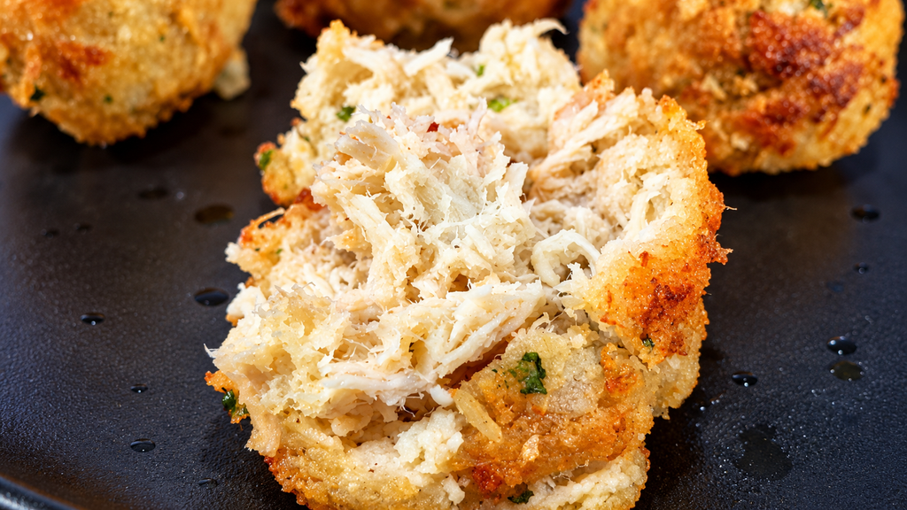 Croquete-Dourado-com-Recheio-Desfiado-1024x576 Coxinha de Pão de Forma com Frango: Receita Fácil, Crocante e Sem Massa Tradicional