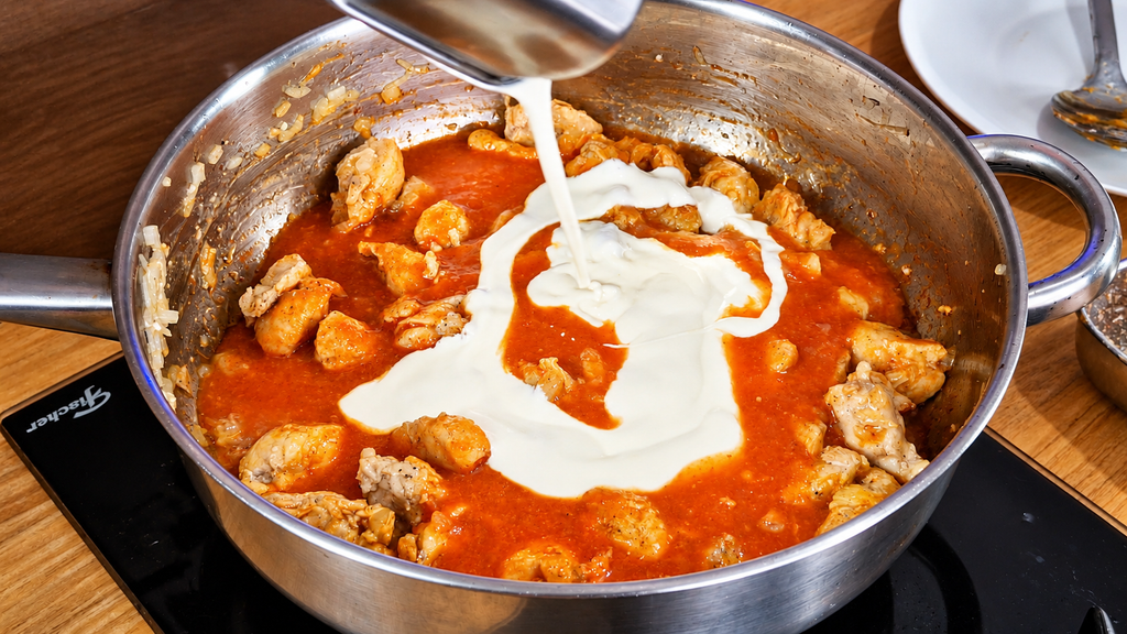 Frango-ao-Curry-com-Creme-Fresco-1024x576 Estrogonofe de Frango Cremoso: Receita Fácil, Econômica e Cheia de Sabor