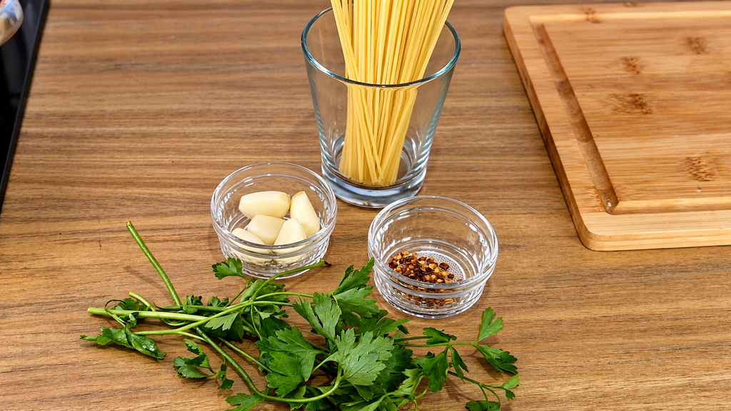 Ingredientes-Frescos-para-Massa-na-Cozinha-1024x576 Macarrão Alho e Óleo Cremoso: O Segredo para Fazer Igual ao de Restaurante