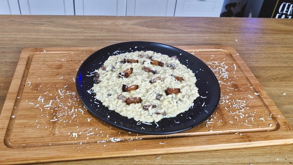 risoto-a-carbonara-do-chef-pv-show-2-1024x576 Risoto à Carbonara: Cremoso com Guanciale, Ovos e Parmesão